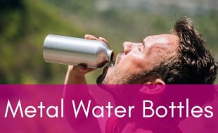 metal water bottle